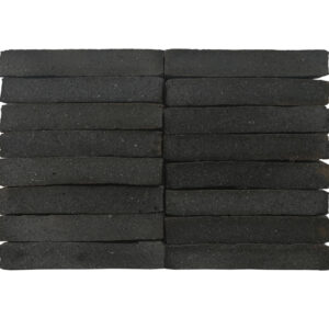 Ladrillo Rústico Manual Negra Arenoso