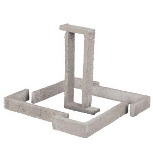 Esquina Semimanual Gris Raspada 24x11,25x4x1,5cm