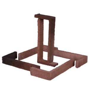 Esquina Rústica Semimanual Rojo Ingles