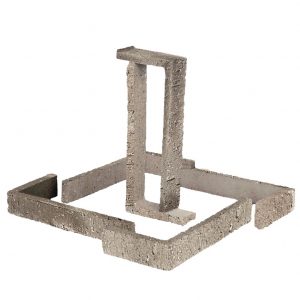 Esquina Semimanual Gris Klinker Raspada Destonado 24x11,25x4x1,5cm