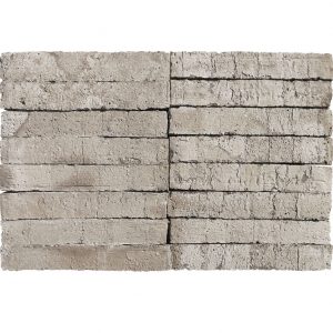 Plaqueta Semimanual Gris Klinker Rústica 24x4x1,5cm