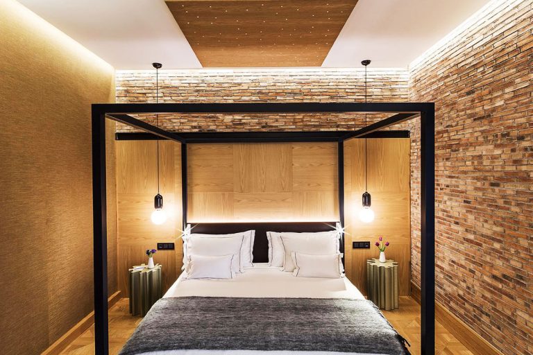 Hoteles con ladrillo rústico